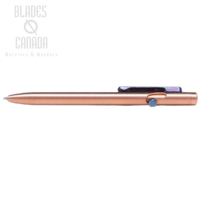 (image for) Tactile Turn Slim Bolt Action Pen Short - Copper w/ Timascus Bolt & Clip
